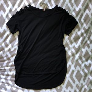 BRAND NEW BLACK POOF BLOUSE WITH TAGS